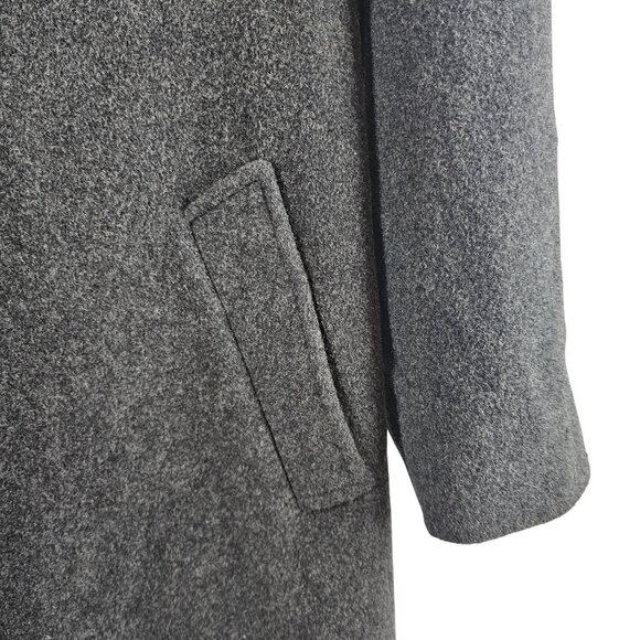 Womens 6 Fall Winter Warm Casual Hooded Dark Gray Black Peacoat Kristen Blake - Picture 9 of 16